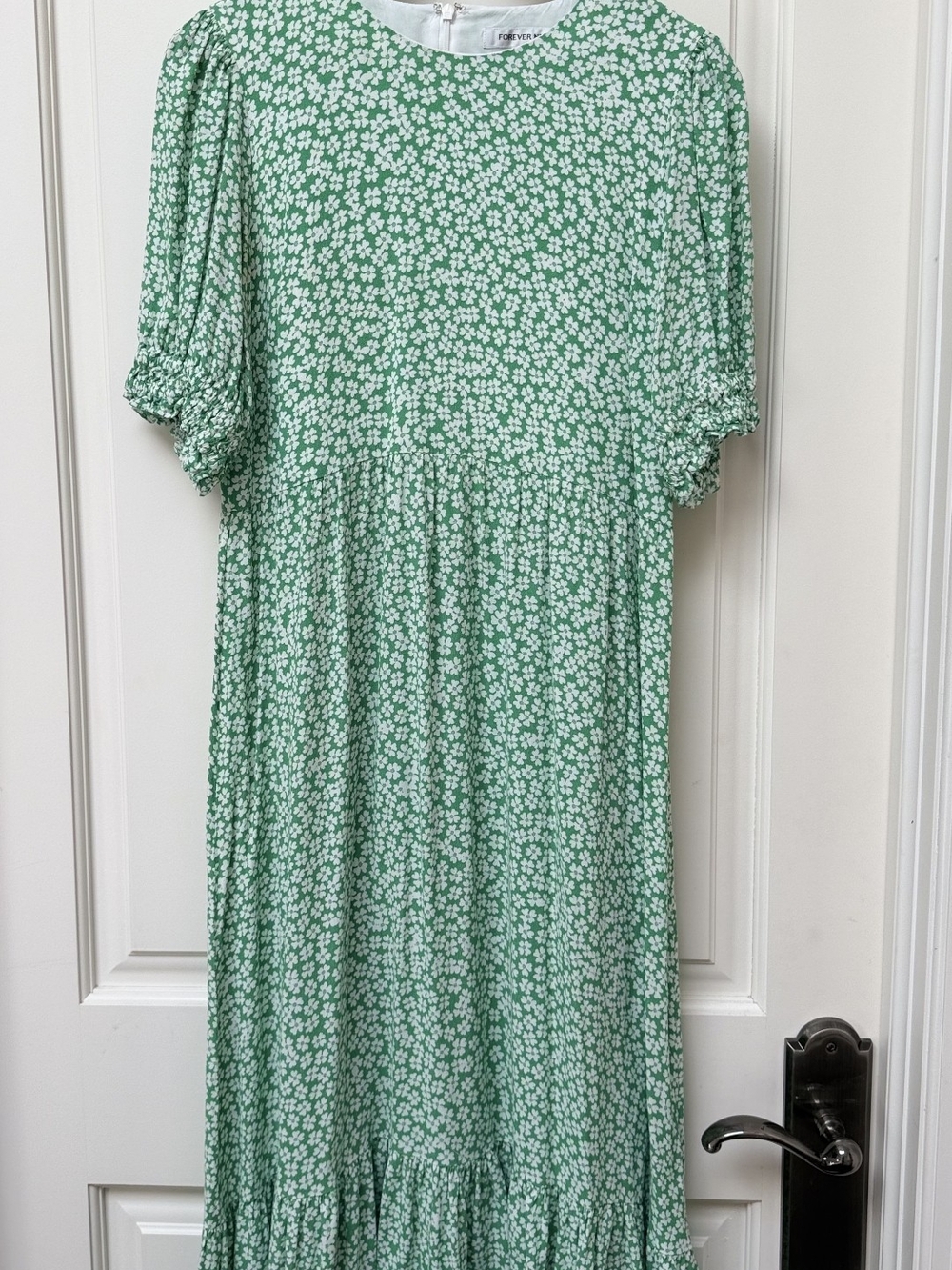 Forever New Green and White Floral Maxi Dress